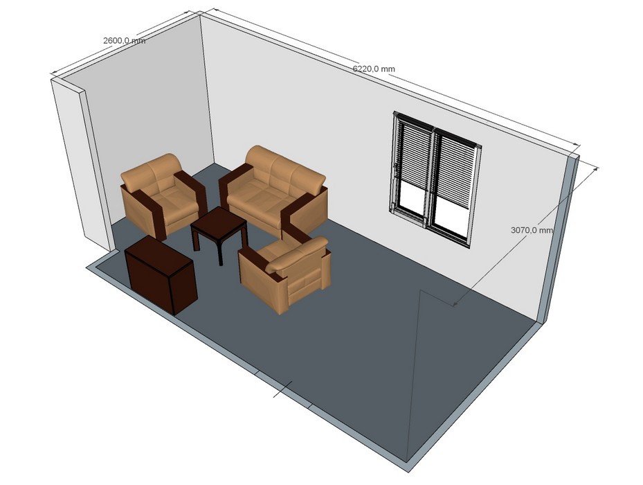 Офисный диван из кожзама Боссо - вид 22