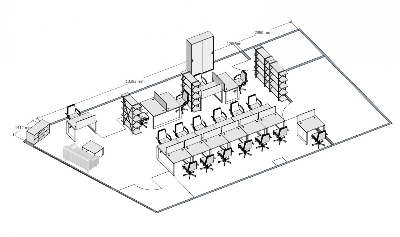 Элитная офисная мебель ONIX METALL - вид 7
