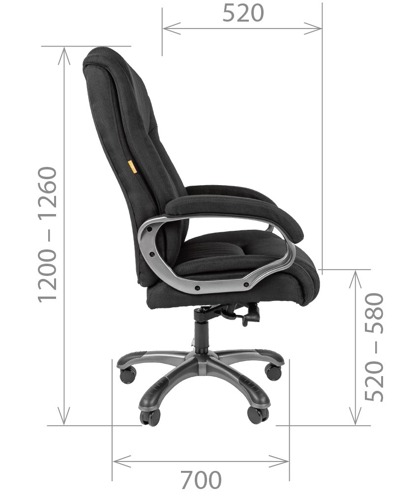 Кресло руководителя из ткани CHAIRMAN 410 - вид 6